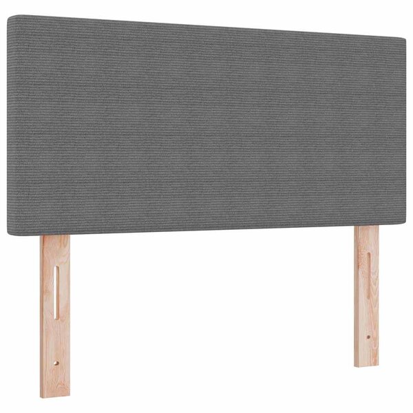 vidaXL Tête de lit LED avec des lumières à LED Gris clair 100 cm tissu