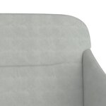 Banc banquette 110 x 76 x 80 cm velours gris clair 02_0010643