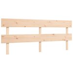 vidaXL Cadre de lit avec tête de lit 200x200 cm bois massif