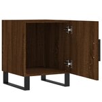 vidaXL Table de chevet chêne marron 40x40x50 cm bois d’ingénierie