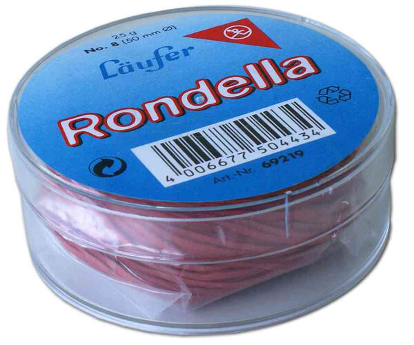 Elastique RONDELLA en boîte de 25 g  Assortiment de taille LÄUFER