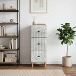 vidaXL Armoire à tiroirs 33 x 34 5 x 90 cm Bois d'ingénierie