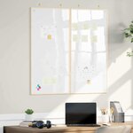 vidaXL Tableau blanc magnétique Blanc 100 x 1.4 x 100 cm