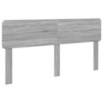 vidaXL Lit de Rangement Gris Sonoma 180 x 200 cm Bois d'ingénierie
