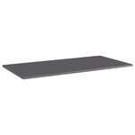 vidaXL Panneaux bibliothèque 8 Pièces Gris brillant 80x30x1 5cm Aggloméré