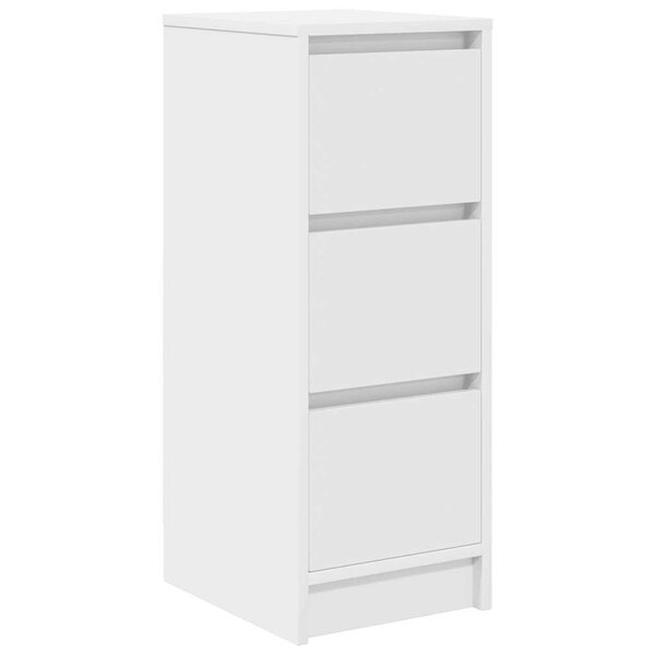 vidaXL Buffet blanc 29 5x34x76 cm bois d'ingénierie