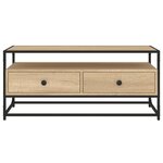 vidaXL Meuble TV chêne sonoma 100x35x45 cm bois d'ingénierie