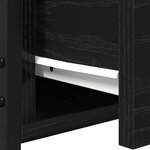 vidaXL Cabinet de chevet Chêne noir 34 x 36 x 50 cm Bois d'ingénierie