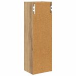 vidaXL Armoire murale de salle de bain Chêne artisan 20 x 16 x 62 5 cm