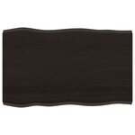 vidaXL Dessus de table bois massif traité bordure assortie