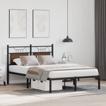 vidaXL Cadre de lit sans matelas chêne marron 120x190 cm