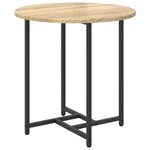 vidaXL Ensemble de tables d'appoint 2 Pièces Chêne Sonoma et noir