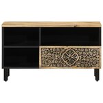 vidaXL Meuble TV 80x33x46 cm bois massif de manguier