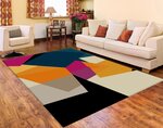 Tapis d'intérieur ORIGAMI 80 x 150 cm - Multicolore