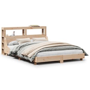 vidaXL Cadre de lit sans matelas 140x200 cm bois massif de pin