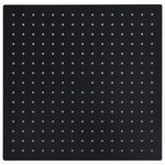 vidaXL Pomme de douche pluie Acier inoxydable 40x40 cm Carrée Noir