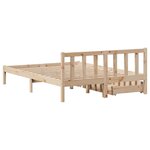 vidaXL Cadre de lit sans matelas 160x200 cm bois massif de pin