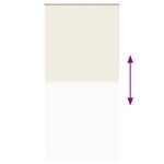 vidaXL Store enrouleur occultant blanc cassé 110x210 cm largeur tissu