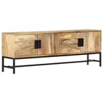 vidaXL Meuble TV 140x30x50 cm Bois massif de manguier