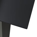 vidaXL Mobilier à dîner d'extérieur 7 Pièces Noir Verre et acier