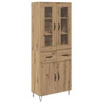 vidaXL Haut Armoire avec tiroir Chêne artisanal 69 5 x 34 x 90 cm