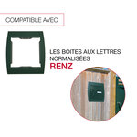 Support grillage rigide & palissade vert mat sablé ral 6005ms