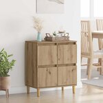 vidaXL Buffet Chêne artisanal 60 x 35 x 70 cm Bois d'ingénierie