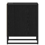 vidaXL Table de chevet Chêne noir 39 5 x 30 x 50 cm Bois d'ingénierie