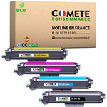 TN241 TN245 - Pack 4 Toners Compatibles avec Brother TN241 TN245 Noir Cyan Magenta Jaune - Entreprise française