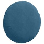 vidaXL Coussins de siège 2 Pièces Bleu Ø80 x 29 cm Velours