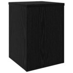 vidaXL Support de Plante 2 Pièces Chêne noir 25 x 25 x 35 cm