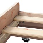 vidaXL cadre de lit Naturel Bois de pin 100 x 200 cm