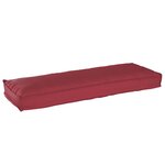 vidaXL Set de coussins de palette 2 Pièces Rouge bordeaux 120 x 40 x 8 cm