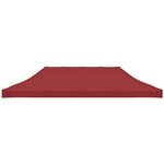 vidaXL Toit de tente de réception 6x3 m Bordeaux 270 g/m²