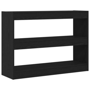 vidaXL Bibliothèque Chêne noir 100 x 30 x 72 cm Bois d'ingénierie