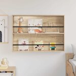 vidaXL Étagère à magazines avec étagère Chêne Sonoma 100 x 12 x 70 cm