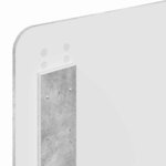 vidaXL Tête de lit avec tête de lit Gris béton 75 cm Bois d'ingénierie