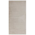 vidaXL Tapis de surface HUARTE Beige 150 x 80 cm Polyester