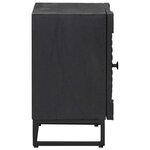 vidaXL Table de chevet faite main Noir 40 x 30 x 50 cm