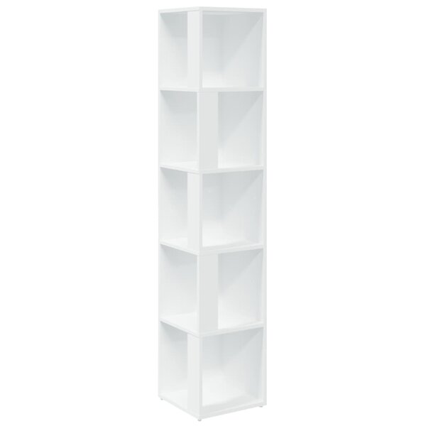 vidaXL Armoire d'angle Blanc 33x33x164 5 cm Bois d'ingénierie