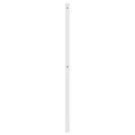 vidaXL Tête de lit métal blanc 100 cm