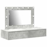 vidaXL Table de Toilette Gris 100 x 40 x 70 cm Bois d'ingénierie