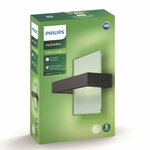 Philips mygarden lampe led afterglow 2x4 5w anthracite 1735293p0