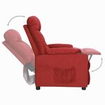vidaXL Fauteuil inclinable Rouge bordeaux Tissu
