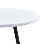 vidaXL Table de bar Blanc 60 x 107 5 cm MDF
