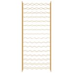 vidaXL Casier à bouteilles pour 96 bouteilles Doré Métal