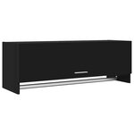vidaXL Garde-robe noir 100x32 5x35 cm bois d'ingénierie