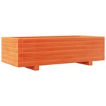 vidaXL Jardinière cire marron 90x40x26 5 cm bois de pin massif