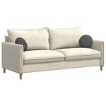 vidaXL Coussins de siège 2 Pièces Gris foncé Ø 30 cm