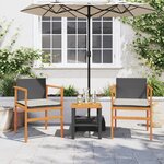 vidaXL Chaises de jardin coussins lot de 2 noir résine tressée et bois